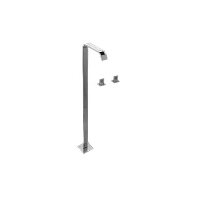 Graff Targa Floor-Mounted Tub Filler in Unfinished Brass