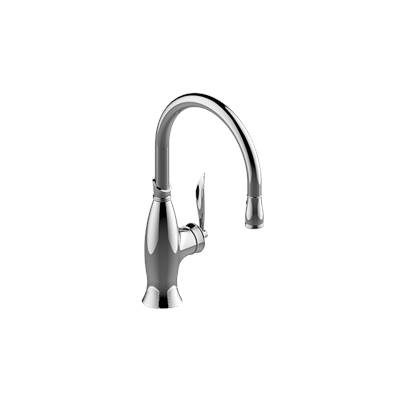Graff Bollero Pull-Down Kitchen Faucet in Brushed Brass Pvd