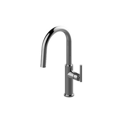 Graff Sospiro Pull-Down Bar Faucet with Cosmopolitan Sprayer in 24k Brushed Gold Plated