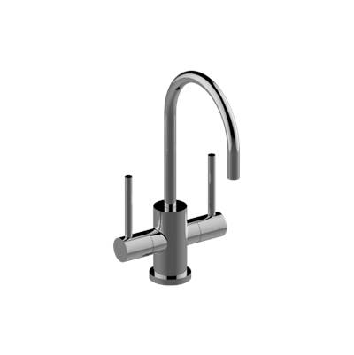 Graff Futurismo/Perfeque Hot and Cold Water Dispenser in Matte Black with Chrome Accents