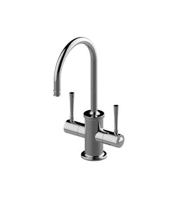 Graff Segovia Hot and Cold Water Dispenser in Matte Black With Chrome Accents