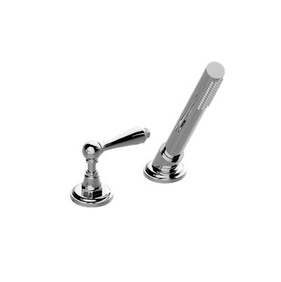 Graff Camden Deck-Mounted Hand Shower and Diverter Set - Lever Handle in Brushed Onyx Pvd
