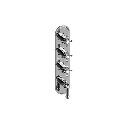 Graff Adley Traditional Valve Trim - Four Handles in 24k Gold Plated