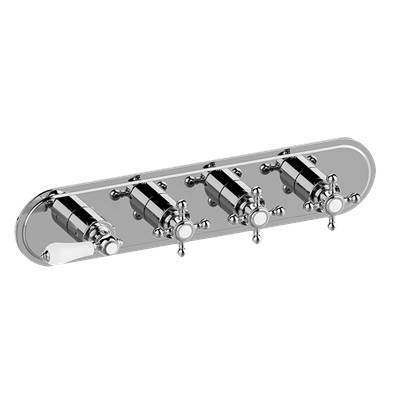 Graff Adley M-Series Valve Trim - Four Handles in 24k Gold Plated