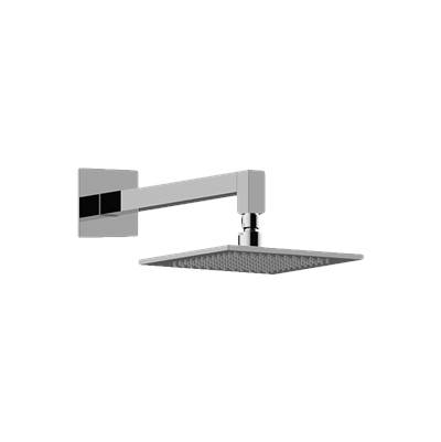 Graff Contemporary Showerhead with Arm in Unfinished Brass