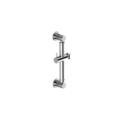 Graff Harley Round Grab Bar - 12" - Handshower Holder in Brushed Onyx Pvd