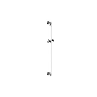 Graff Harley Round Grab Bar - 32'' - Handshower Holder in Brushed Onyx PVD