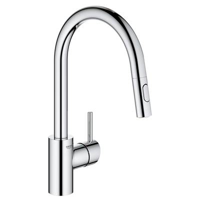 Grohe Concetto Single-Handle Pull-Down Kitchen Faucet - Dual Spray - 1.5 GPM in Chrome