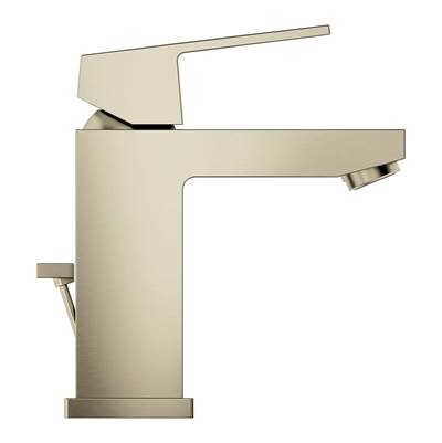 Grohe Eurocube Single Hole Bathroom Faucet - Single Handle - S-Size - 1.2 GPM in Brushed Nickel
