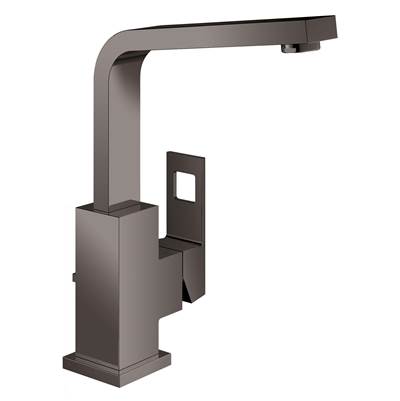 Grohe Eurocube Single Hole Bathroom Faucet - Single Handle - L-Size - 1.2 GPM in Hard Graphite
