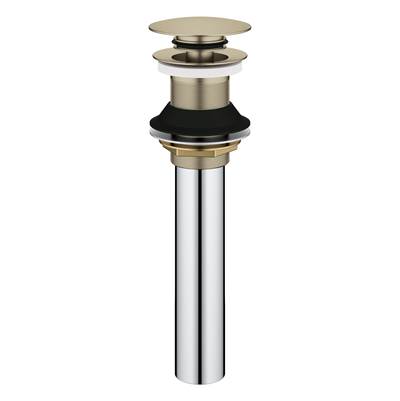 Grohe Bathroom Sink Push Drain without Overflow in Brushed Nickel