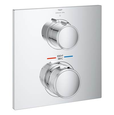 Grohe Allure Single Function 2-Handle Thermostatic Valve Trim in Chrome