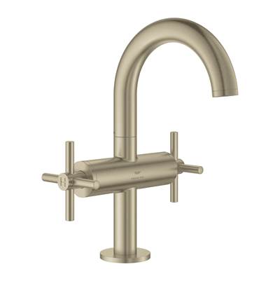 Grohe Atrio New Single Hole Bathroom Faucet - Two-Handle - M-Size - 1.2 GPM in Brushed Nickel
