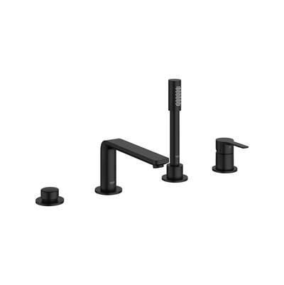 Grohe Lineare Roman Tub Faucet - 4-Hole - Single-Handle - 1.75 GPM Hand Shower in Matte Black