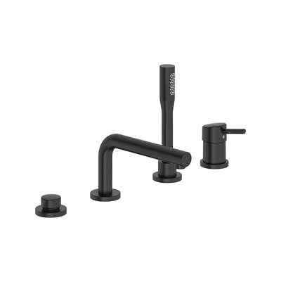 Grohe Concetto Roman Tub Faucet - 4-Hole - Single-Handle - 1.75 GPM Hand Shower in Matte Black