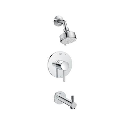 Grohe Concetto Pressure Balance Valve Trim - Tub/Shower Combo in Chrome
