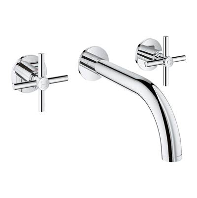 Grohe Atrio Wall Mount Bathroom Sink Faucet - Two-Handle - 1.2 GPM in Chrome