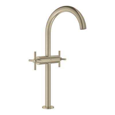 Grohe Atrio New Single Hole Bathroom Faucet - Two Handle - XL-Size - 1.2 GPM in Brushed Nickel