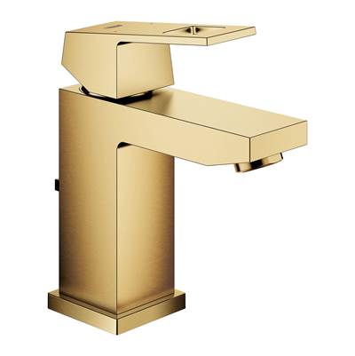 Grohe Eurocube Single Hole Bathroom Faucet - Single Handle - S-Size - 1.2 GPM in Brushed Cool Sunrise