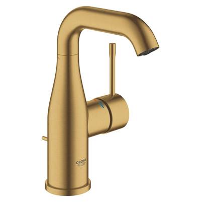 Grohe Essence New Bathroom Faucet - Single-Hole Single-Handle M-Size - 1.2 GPM in Brushed Cool Sunrise