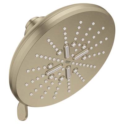 Grohe Rainshower Shower Head - 6-1/2" - 3-Spray - 1.75 GPM in Brushed Nickel