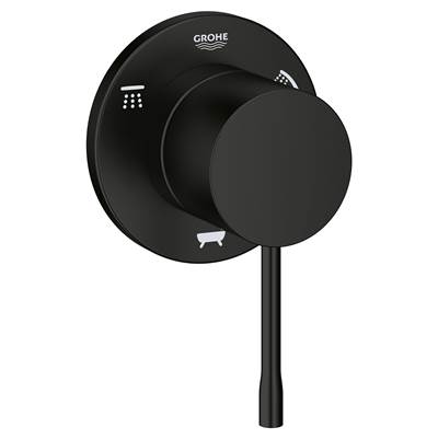 Grohe Essence New Diverter Trim - 3-Way in Matte Black