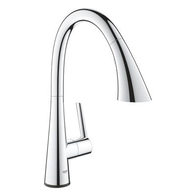 Grohe Zedra Single-Handle Pull-Down Kitchen Faucet - Triple Spray - 1.75 GPM - Touch Technology in Chrome
