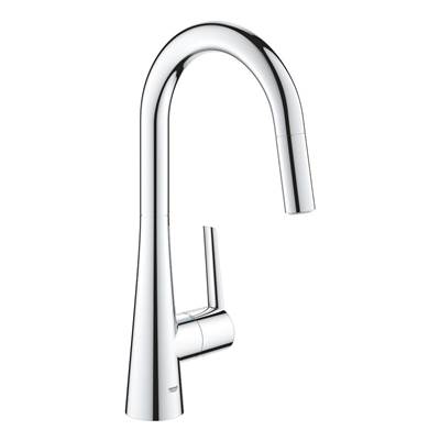 Grohe Zedra Single-Handle Pull-Down Kitchen Faucet - Dual Spray - 1.75 GPM in Chrome