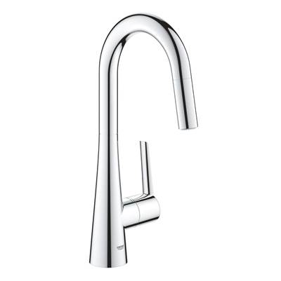 Grohe Zedra Single-Handle Pull-Down Prep Faucet - Dual Spray - 1.75 GPM in Chrome