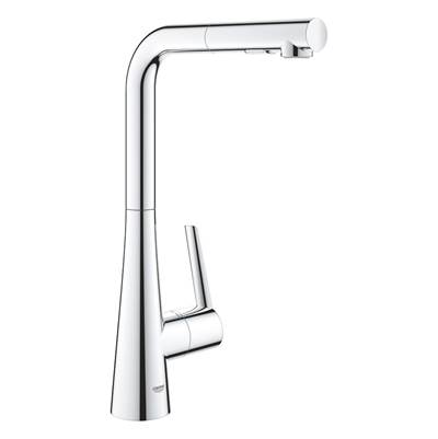 Grohe Zedra Pull-Out Kitchen Faucet - Single Handle - Dual Spray - 1.75 GPM in Chrome