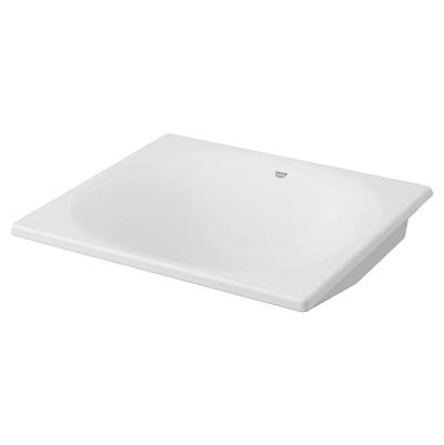 Grohe Eurocube Under Counter 21 Bathroom Sink in Alpine White