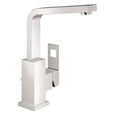 Grohe Eurocube Single Hole Bathroom Faucet - Single Handle - L-Size - 1.2 GPM in Chrome