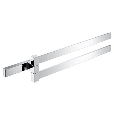 Grohe Selection Cube Double Towel Bar - 15 3/4" in Chrome