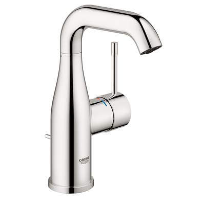 Grohe Essence New Single Hole Bathroom Faucet - Single Handle - M-Size - 1.2 GPM in Chrome
