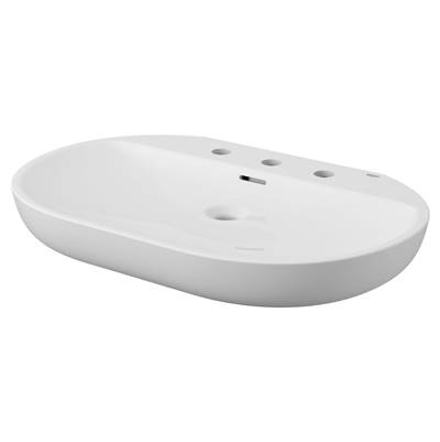Grohe Essence Wall Mount 27" Bathroom Sink - 3-Hole in Alpine White