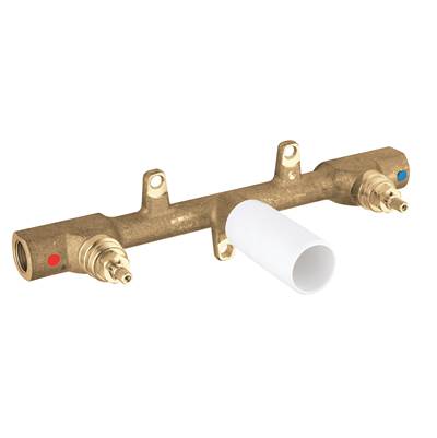 Grohe Non Rapido Rough-In Valve - 3-Hole - Wall-Mount in No Finish