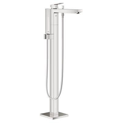 Grohe Eurocube Single-Handle Freestanding Tub Faucet - 1.75 GPM Hand Shower in Chrome