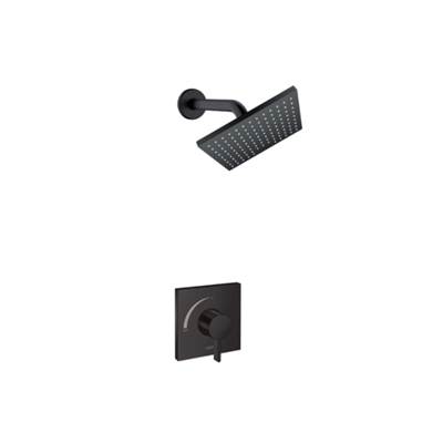 Hansgrohe Vernis Shape Pressure Balance Shower System Kit - 2.5 GPM in Matte Black