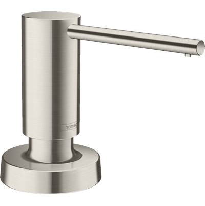 Hansgrohe Modern Soap Dispenser in Steel Optic