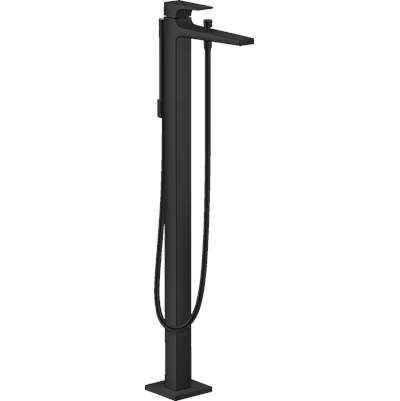 Hansgrohe Metropol Freestanding Tub Filler Trim - Lever Handle - 1.75 GPM Handshower in Matte Black