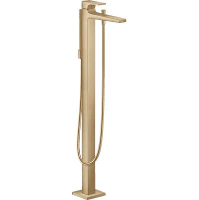 Hansgrohe Metropol Freestanding Tub Filler Trim - Lever Handle - 1.75 GPM Handshower in Brushed Bronze