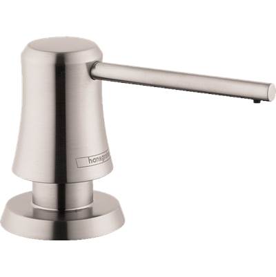 Hansgrohe Transitional Soap Dispenser in Steel Optic