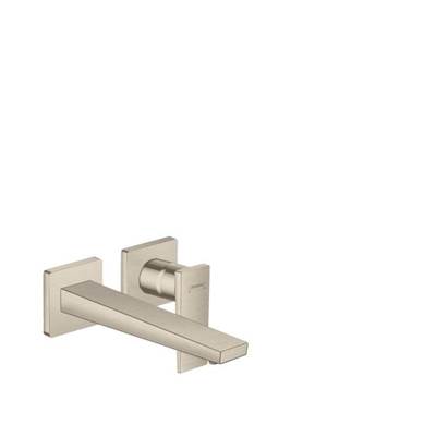 Hansgrohe Metropol Wall Mount Bathroom Sink Faucet - Single-Handle Lever - 1.2 GPM in Brushed Nickel