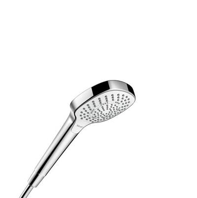 Hansgrohe Croma Select E Hand Shower 110 - 3-Jet - 1.75 GPM in White With Chrome