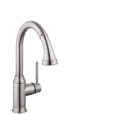 Hansgrohe Talis C High-Arc Kitchen Faucet - 2-Spray Pull-Down - 1.75 GPM in Steel Optik