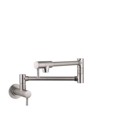 Hansgrohe Transitional Wall-Mounted Pot Filler - 2.5 GPM in Steel Optik