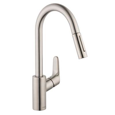 Hansgrohe Focus HighArc Kitchen Faucet - 2-Spray Pull-Down - 1.75 GPM in Steel Optic