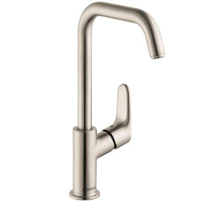Hansgrohe Focus Single-Hole Bar Sink Faucet - 1.2 GPM in Brushed Nickel