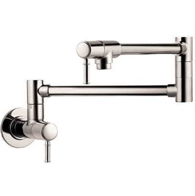 Hansgrohe Transitional Wall-Mounted Pot Filler - 2.5 GPM in Polished Nickel