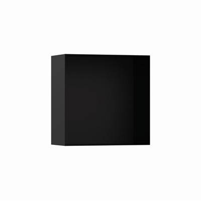 Hansgrohe XtraStoris Minimalistic Wall Niche - Frameless - 12" x 12" x 5.5" in Matte Black